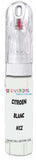 10ml–30ml touch-up kit for Citroen C-Crosser chips and scratches, precise colour match to Blanc Antarctique Kcz