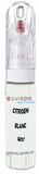 10ml–30ml touch-up kit for Citroen C-Zero chips and scratches, precise colour match to Blanc Antarctique W37