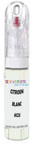 10ml–30ml touch-up kit for Citroen C-Crosser chips and scratches, precise colour match to Blanc Antartique Kcu