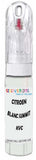10ml–30ml touch-up kit for Citroen C3 Aircross chips and scratches, precise colour match to Blanc Summit White Kvc