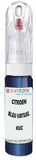 10ml–30ml touch-up kit for Citroen Ds3 chips and scratches, precise colour match to Bleu Virtuel Nacre Kuc