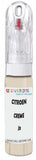 10ml–30ml touch-up kit for Citroen C3 Pluriel chips and scratches, precise colour match to Creme Parthenon J3