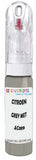 10ml–30ml touch-up kit for Citroen Ln chips and scratches, precise colour match to Grey Met Wheel Ac089