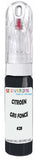 10ml–30ml touch-up kit for Citroen Visa chips and scratches, precise colour match to Gris Fonce Mat 628