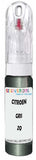 10ml–30ml touch-up kit for Citroen C3 Pluriel chips and scratches, precise colour match to Gris Manitoba Metallic Zq