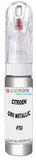 10ml–30ml touch-up kit for Citroen Ax chips and scratches, precise colour match to Gris Metallic Ftu