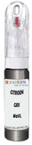 10ml–30ml touch-up kit for Citroen C5 chips and scratches, precise colour match to Gris Platinium Metallic M0Vl
