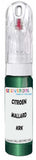10ml–30ml touch-up kit for Citroen Xantia chips and scratches, precise colour match to Mallard Green Metallic Krk