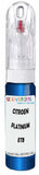 10ml–30ml touch-up kit for Citroen Zx chips and scratches, precise colour match to Platinium Grey Metallic Etb