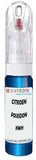 10ml–30ml touch-up kit for Citroen C3 Pluriel chips and scratches, precise colour match to Poseidon Blue Metallic Kmh