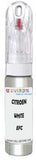 10ml–30ml touch-up kit for Citroen C3 chips and scratches, precise colour match to White Pearlescent Efc