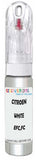 10ml–30ml touch-up kit for Citroen C3 chips and scratches, precise colour match to White Pearlescent Efc,Fc
