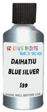 Detail brush applying Blue Metallic to a small door scratch on an Daihatsu Copen, clean OEM finish