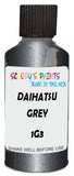 Detail brush applying Grey Metallic to a small door scratch on an Daihatsu Mebius, clean OEM finish