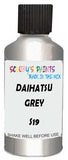 Detail brush applying Grey Metallic to a small door scratch on an Daihatsu Hijet, clean OEM finish