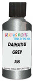 Detail brush applying Grey Metallic to a small door scratch on an Daihatsu Tanto, clean OEM finish