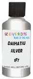 Detail brush applying Silver Metallic to a small door scratch on an Daihatsu Mebius, clean OEM finish