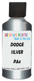 Detail brush applying Silver Metallic to a small door scratch on an Dodge Colt, clean OEM finish