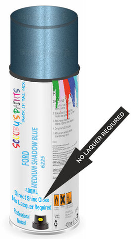 Ford Paint R3 Direct Gloss Spray For Ford Mustang Medium Shadow Blue Metallic 3R/6B8 ...