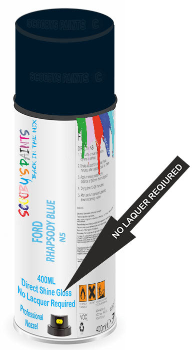 Direct Gloss Spray For Ford Police Special Rhapsody Blue N5 Aerosol Pa ...
