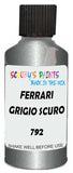 Detail brush applying Grey Metallic to a small door scratch on an Ferrari Sf90, clean OEM finish