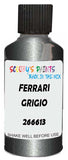 Detail brush applying Grey Metallic to a small door scratch on an Ferrari Sf90 Stradale, clean OEM finish