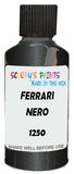 Detail brush applying Black Metallic to a small door scratch on an Ferrari F 12 Berlina, clean OEM finish