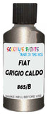 Detail brush applying Grey Metallic to a small door scratch on an Fiat Sedici, clean OEM finish