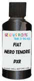 Detail brush applying Black Metallic to a small door scratch on an Fiat Freemont, clean OEM finish