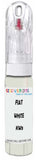 10ml–30ml touch-up kit for Fiat 500 chips and scratches, precise colour match to White Kw3