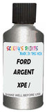 Detail brush applying Grey Metallic to a small door scratch on an Ford Mustang Cobra, clean OEM finish