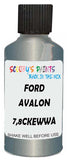 Detail brush applying Grey Metallic to a small door scratch on an Ford Fusion, clean OEM finish