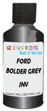 Detail brush applying Grey Metallic to a small door scratch on an Ford Australia Ranger, clean OEM finish