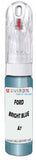 10ml–30ml touch-up kit for Ford Festiva chips and scratches, precise colour match to Bright Blue Metallic A7