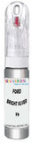 10ml–30ml touch-up kit for Ford Festiva chips and scratches, precise colour match to Bright Silver Metallic Y9