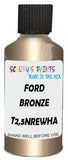 Detail brush applying Gold Metallic to a small door scratch on an Ford Explorer, clean OEM finish