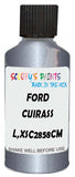 Detail brush applying Silver Metallic to a small door scratch on an Ford Galaxy, clean OEM finish