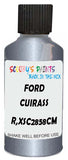 Detail brush applying Silver Metallic to a small door scratch on an Ford Mondeo, clean OEM finish