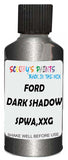 Detail brush applying Grey Metallic to a small door scratch on an Ford Ranger, clean OEM finish