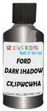 Detail brush applying Grey Metallic to a small door scratch on an Ford Maverick, clean OEM finish