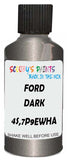 Detail brush applying Beige Metallic to a small door scratch on an Ford Taurus, clean OEM finish
