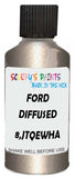 Detail brush applying Silver Metallic to a small door scratch on an Ford Kuga, clean OEM finish