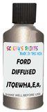Detail brush applying Silver Metallic to a small door scratch on an Ford Kuga, clean OEM finish