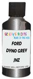 Detail brush applying Grey Metallic to a small door scratch on an Ford Ranger, clean OEM finish
