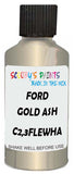 Detail brush applying Gold Metallic to a small door scratch on an Ford Crown Victoria, clean OEM finish
