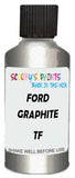 Detail brush applying Grey Metallic to a small door scratch on an Ford Freestar, clean OEM finish