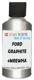 Detail brush applying Grey Metallic to a small door scratch on an Ford Windstar, clean OEM finish