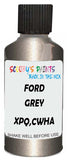 Detail brush applying Grey Metallic to a small door scratch on an Ford Mustang, clean OEM finish