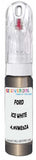 10ml–30ml touch-up kit for Ford Kuga chips and scratches, precise colour match to Ice White Metallic 4,9Vme5Za