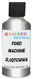 Detail brush applying Silver Metallic to a small door scratch on an Ford Focus, clean OEM finish